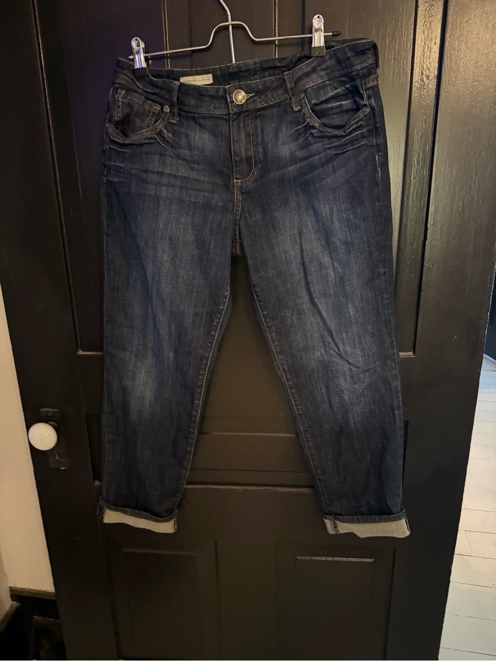 Kut from the Kloth Dark Blue Cropped Ankle Jeans